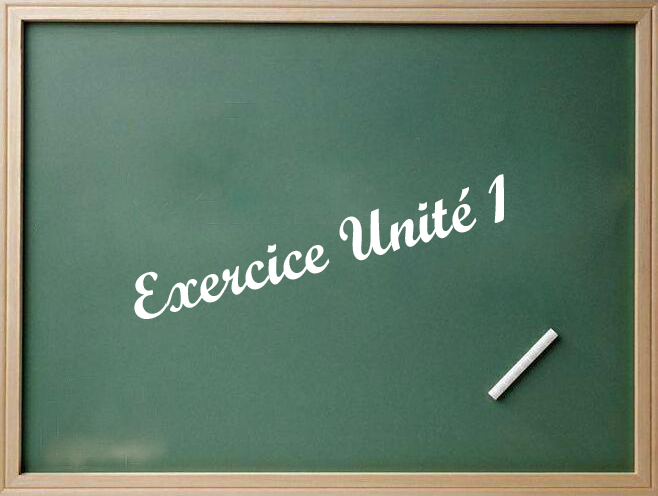 EXERCICE UNIT 1