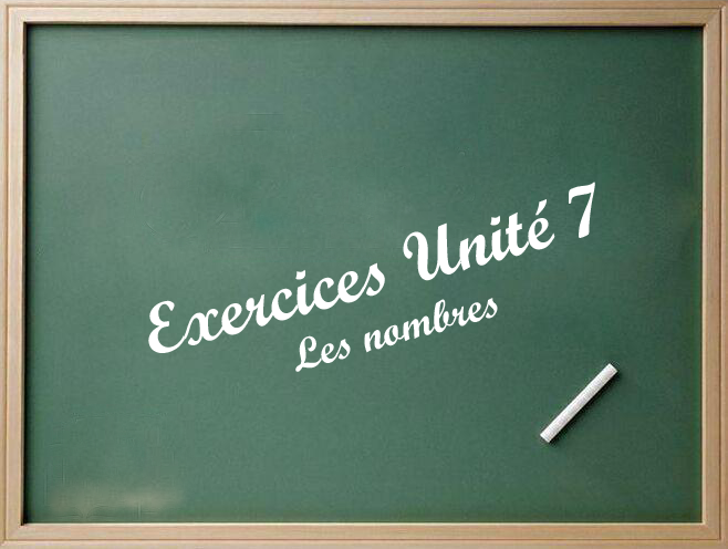 EXERCICE UNIT 7-1